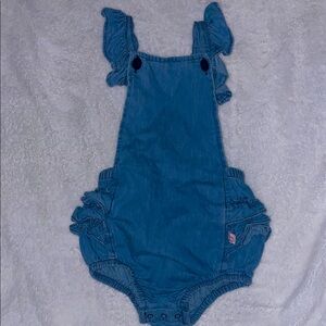 Ruffle Butts Chambray Romper